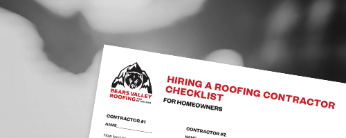 Hiring a Roofing Contractor Checklist