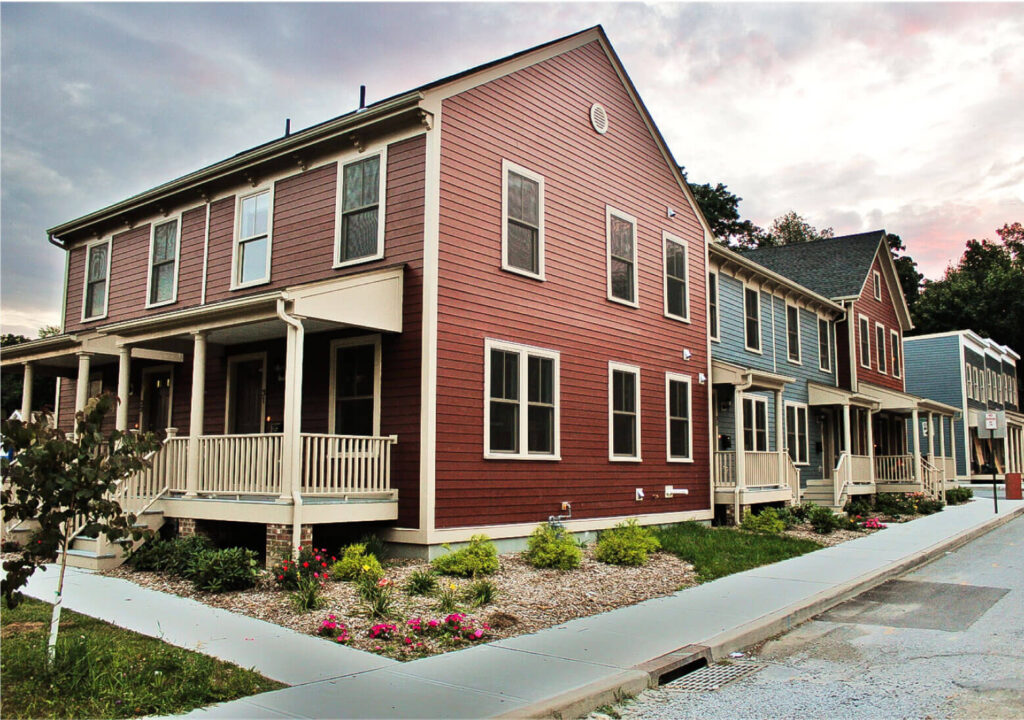 Countrylane Red Siding Home by James Hardie siding contractors