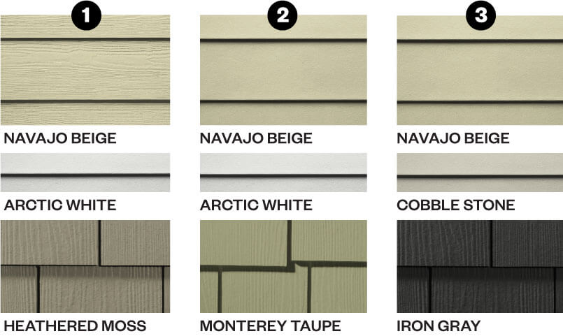 Navajo Beige Siding Combinations Hardie board siding repair and installation contractors company