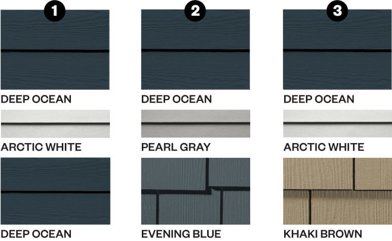 Deep Ocean Combinations Hardie board siding repair and installation contractors company