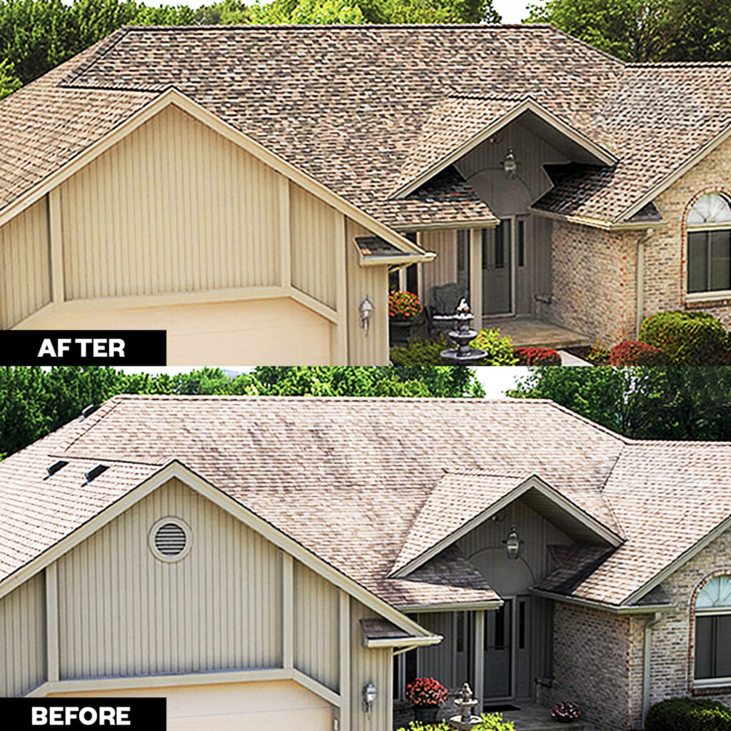 New Roof before and after