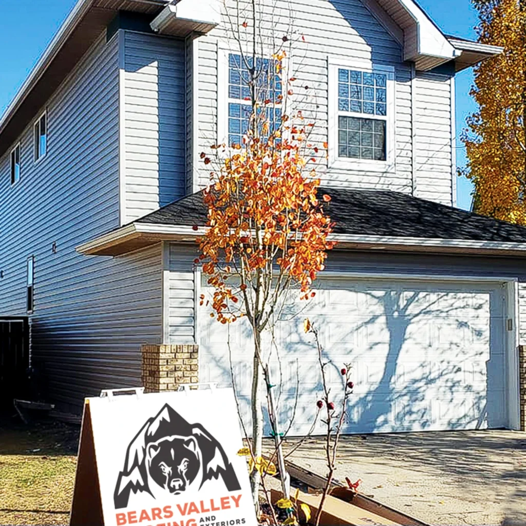 Siding on semi detached home