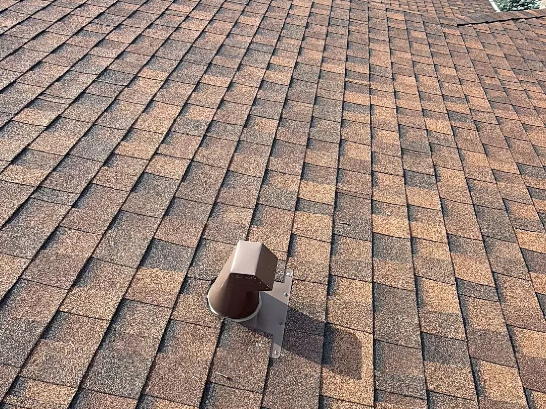Box vent on an original asphalt shingle roof