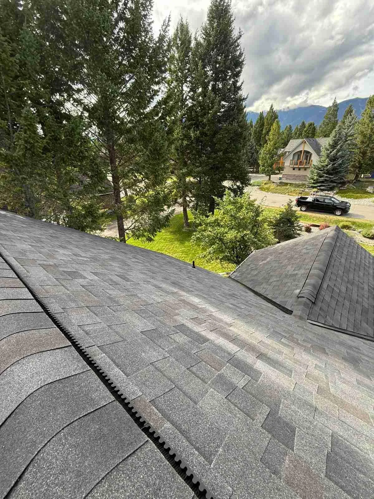 A finished valley and ridge in Malarkey Legacy, Invermere, BC