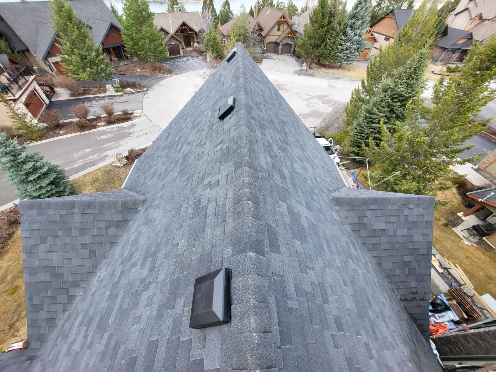 Malarkey ridge cap down a finished hip, Invermere, BC