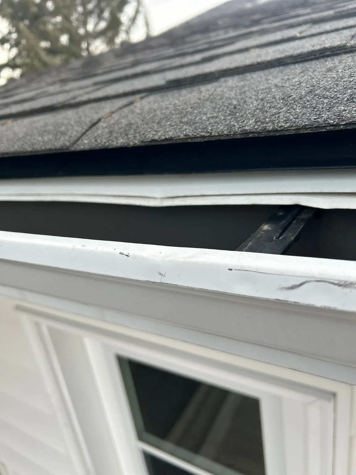 Fascia and soffit checked during an exterior assessment, Calgary
