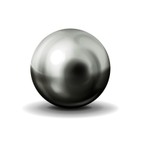 Medium-large metal ball for hail proof roofing