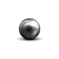 Small metal ball for hail proof roofing